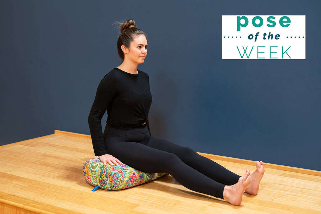 Staff your Dandasana with a bolster