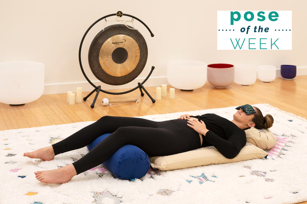 Savasana for Sound Baths, three ways, soooo many props