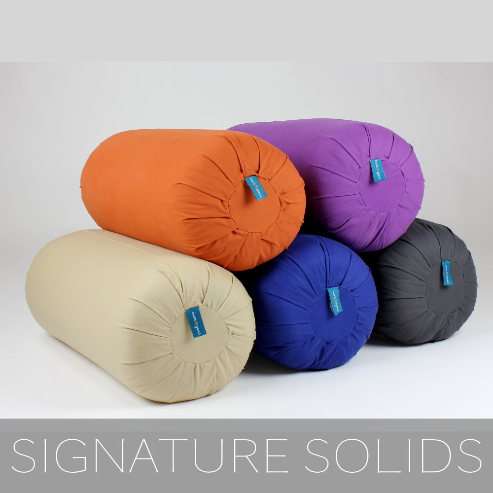 Gender Neutal Yoga Bolster Pillows by Inner Space