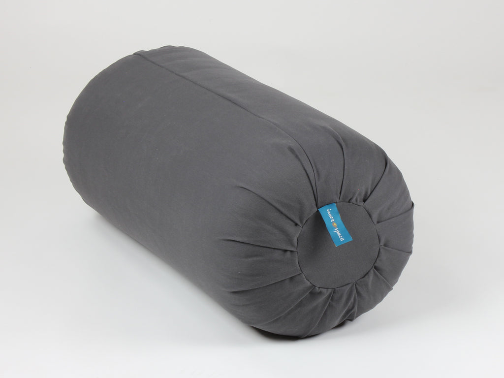 Solid Color Round Yoga Bolster Pillow by Inner Space Yoga Supplies