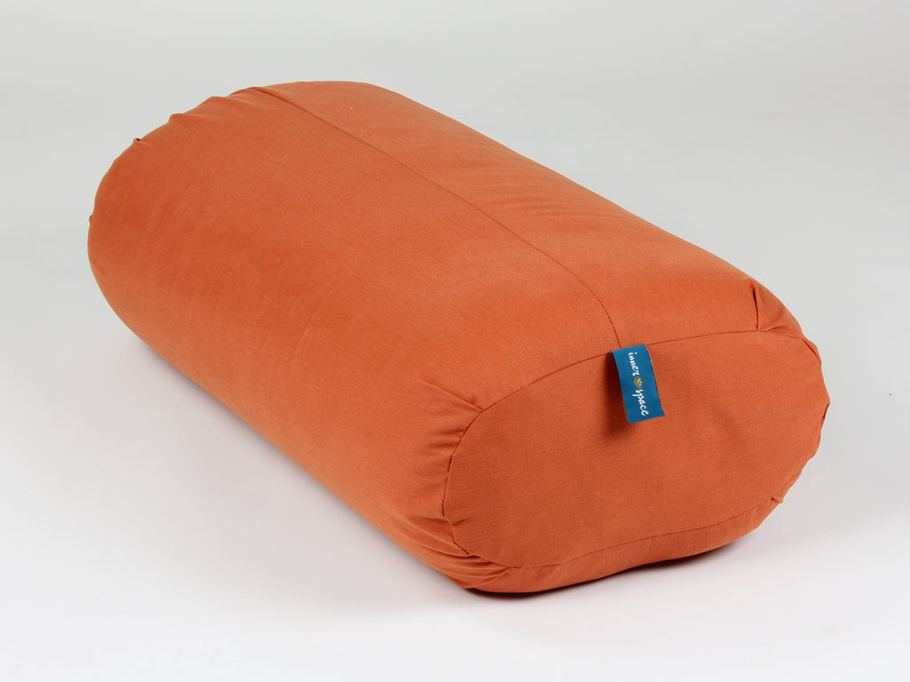 Solid Color Flat Yoga Bolster Pillow by Inner Space Yoga Supplies Inner Space Yoga Meditation Supplies